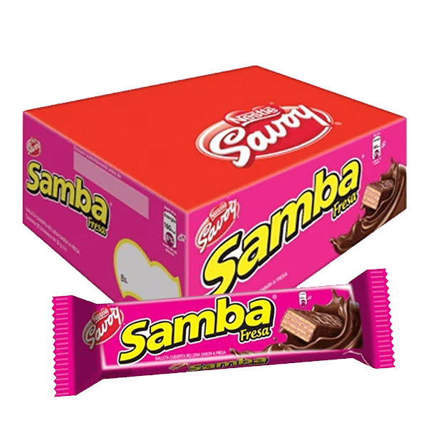 Samba de Fresa Caja de 20 Unidades